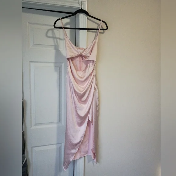 Elegant Pink Satin Dress Petal & Pup Size 8 - Picture 2 of 4